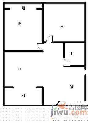 新馨家园2室2厅1卫户型图