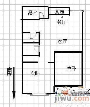 新馨家园2室2厅1卫户型图