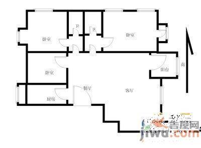 三箭吉祥苑3室2厅2卫171㎡户型图