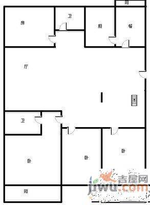 三箭吉祥苑3室2厅2卫171㎡户型图