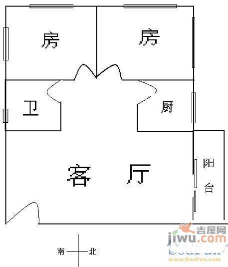 东兴里3室2厅0卫户型图