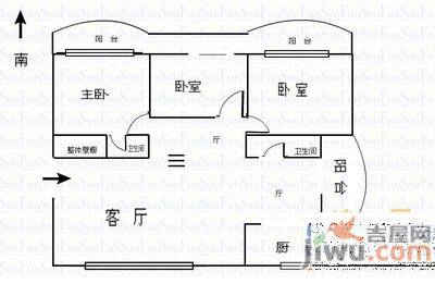 袁柳小区3室2厅2卫172㎡户型图