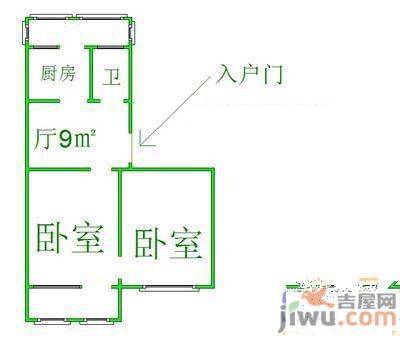 陈家楼3室0厅1卫70㎡户型图