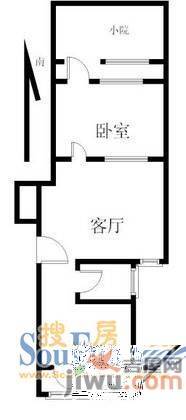 南北丹凤街宿舍3室2厅1卫126㎡户型图
