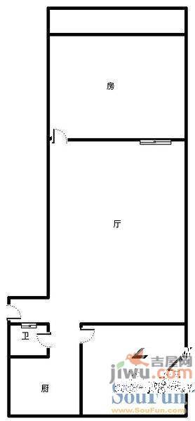 玉函路电力宿舍3室2厅1卫户型图