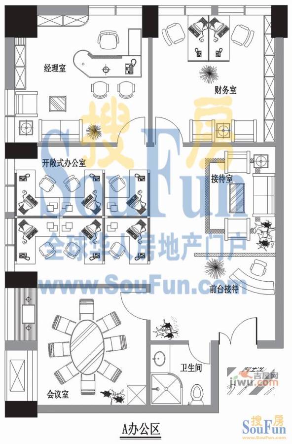 大地华园普通住宅129.2㎡户型图