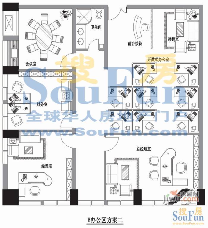 大地华园普通住宅129.2㎡户型图