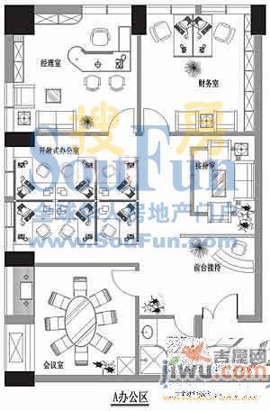 大地华园普通住宅129.2㎡户型图