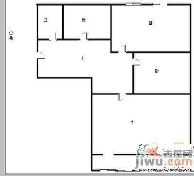 鑫泉花园2室2厅1卫90㎡户型图