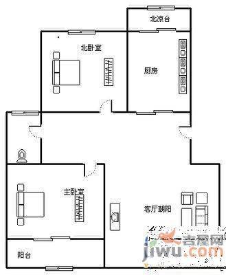 旺山丽景苑3室2厅2卫141㎡户型图