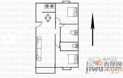 美里苑2室2厅1卫122㎡户型图