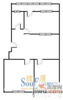 工商银行宿舍(济微路)2室2厅1卫户型图