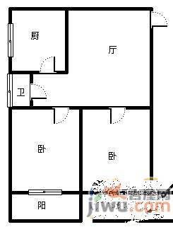 省安全厅宿舍2室2厅1卫100㎡户型图