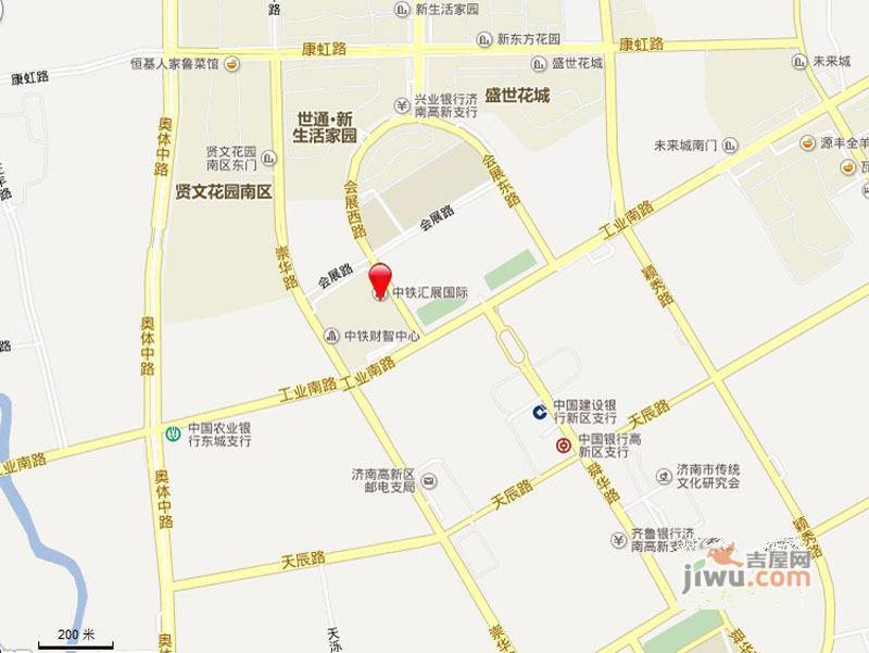 中铁汇展国际商铺位置交通图图片