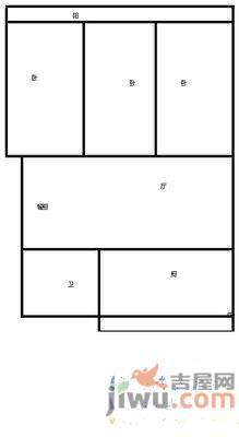 金銮花园3室2厅1卫132㎡户型图