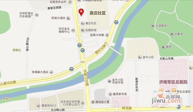 袁庄小区位置交通图图片
