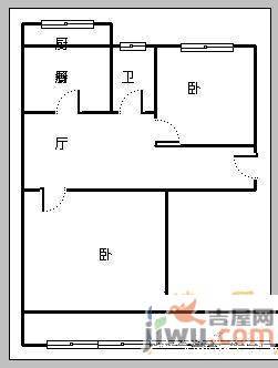 文苑花园3室2厅1卫106㎡户型图