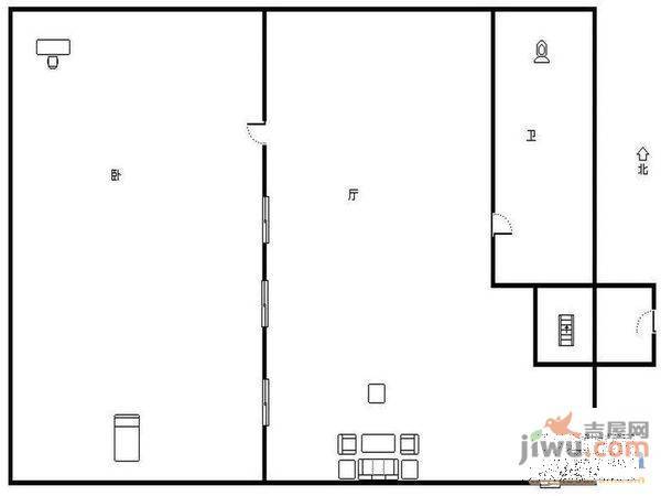 戎秀苑3室2厅1卫户型图