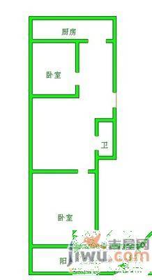 一印小区2室2厅1卫84㎡户型图