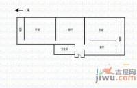 济南十四中宿舍2室2厅1卫89㎡户型图