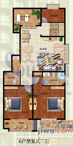 普利利源花园4室4厅4卫245㎡户型图