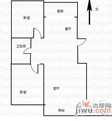 紫荆苑3室2厅2卫133㎡户型图