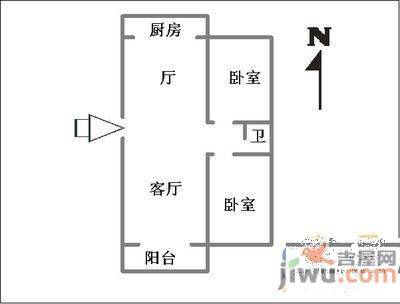 紫荆苑3室2厅2卫133㎡户型图