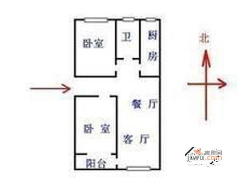 分水岭小区3室2厅2卫户型图