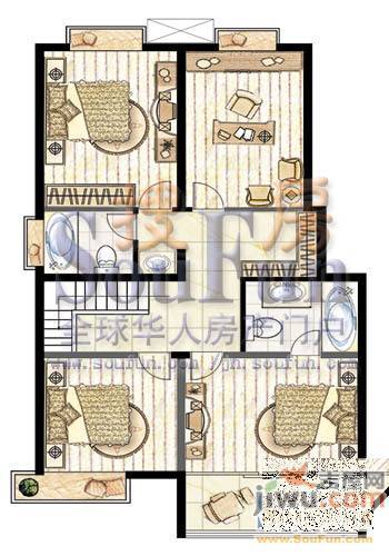 祺苑4室2厅4卫235.5㎡户型图