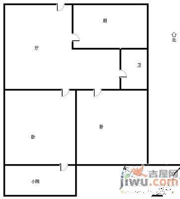 荣泰小区3室2厅1卫110㎡户型图