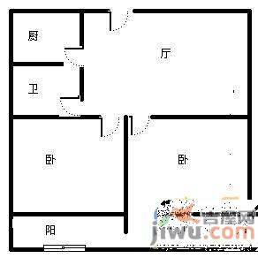 金山花园3室2厅1卫137㎡户型图