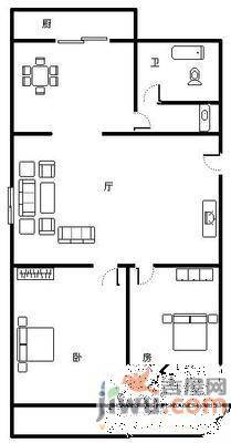 怡园小区3室2厅1卫130㎡户型图