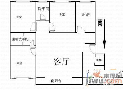 水映丽山4室2厅2卫170㎡户型图