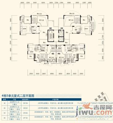 清河小区2室2厅1卫90㎡户型图