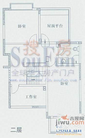 融基湖光山色2室2厅1卫户型图