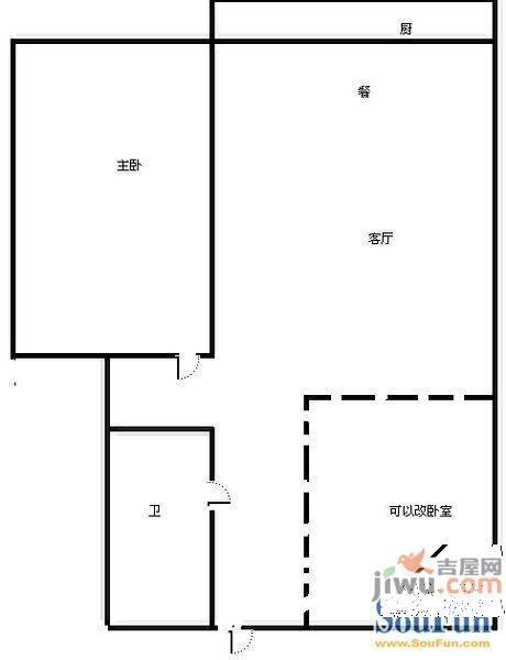 普照园3室2厅2卫123㎡户型图