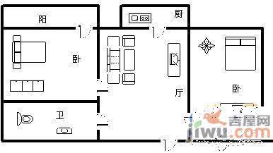 普照园3室2厅2卫123㎡户型图