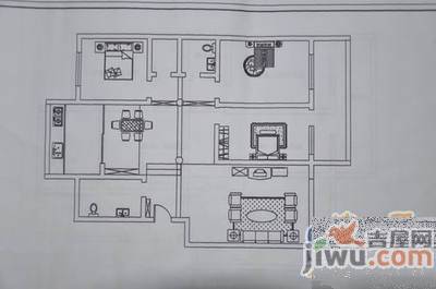 普照园3室2厅2卫123㎡户型图