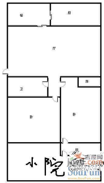 环翠小区3室2厅2卫户型图