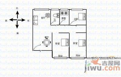 欣欣嘉园4室2厅2卫180㎡户型图