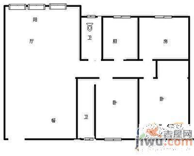 欣欣嘉园4室2厅2卫180㎡户型图