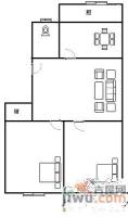 建兴小区2室2厅1卫91㎡户型图