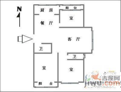 伟东新都新金都3室2厅2卫167㎡户型图