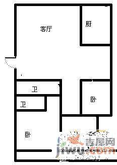 伟东新都新金都3室2厅2卫167㎡户型图