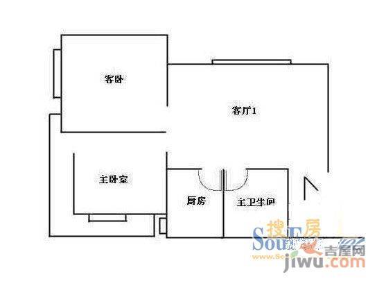 槐村西里4室2厅2卫户型图