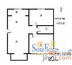 芙蓉花园(济微路)2室2厅1卫户型图