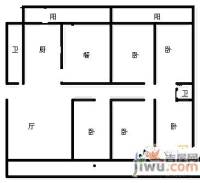 名都花园5室2厅2卫265㎡户型图