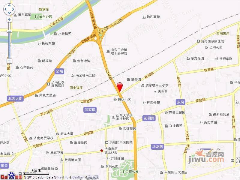 七里堡新居位置交通图图片