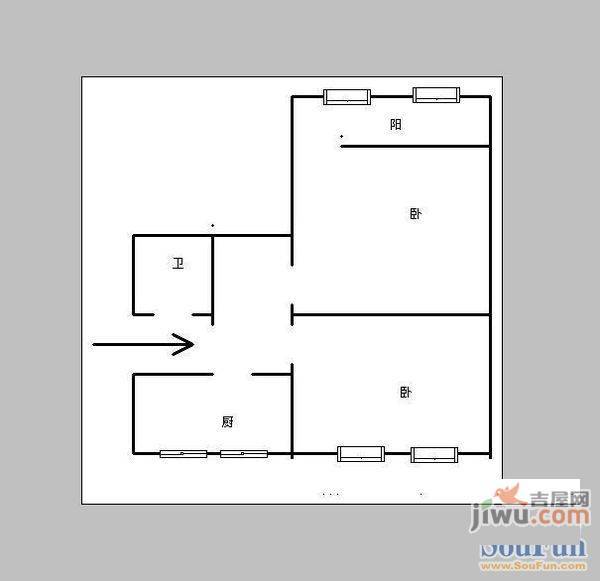 建工燕东苑3室2厅2卫142㎡户型图