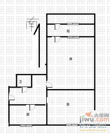 建工燕东苑3室2厅2卫142㎡户型图